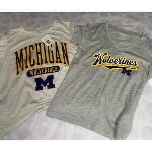 Michigan Wolverines NCAA Women's Small T-Shirt Set - College Apparel‎